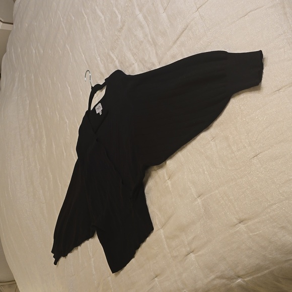 COZY CO. Black wrap sweater. Viscose 55% Poliester 30% Nylon 15% - Picture 3 of 14